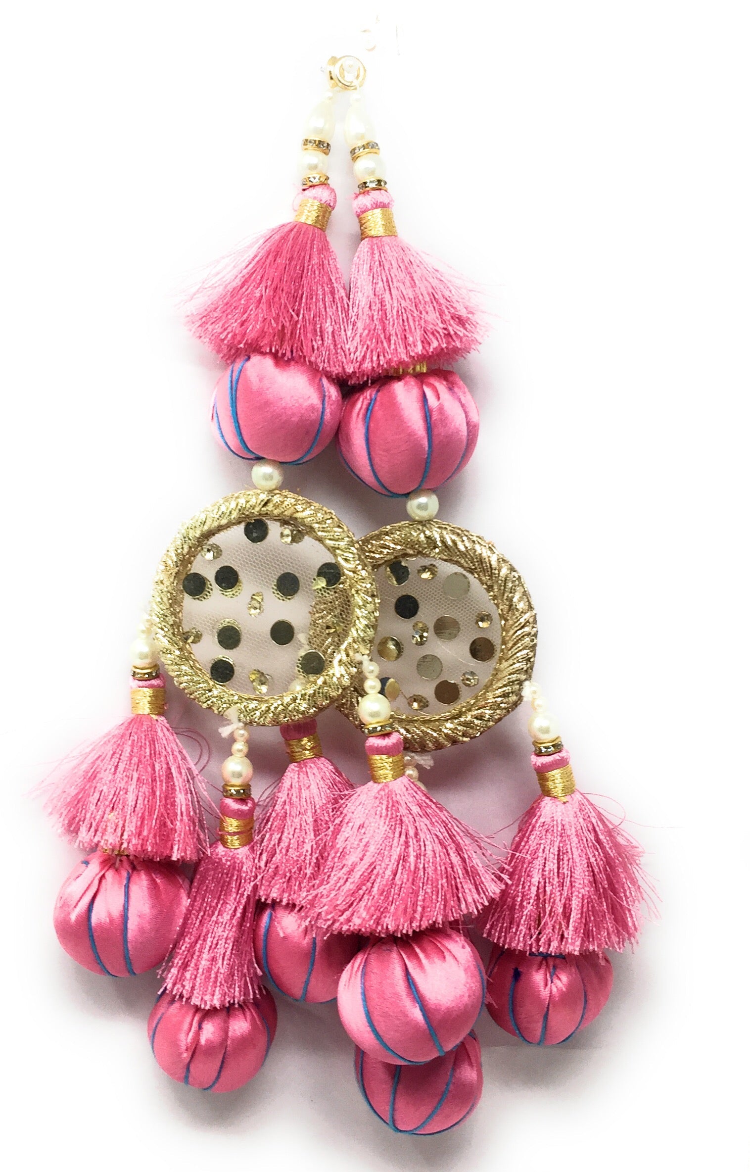 bridal latkan for lehenga pink