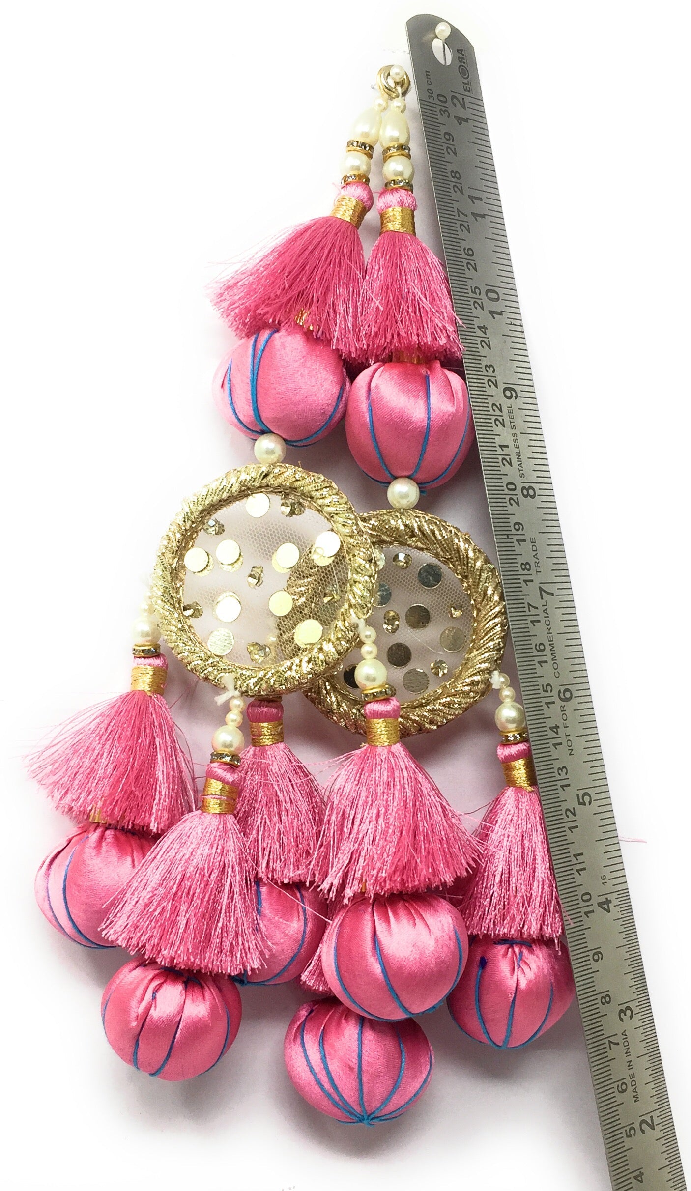 Pink latkan for lehenga heavy