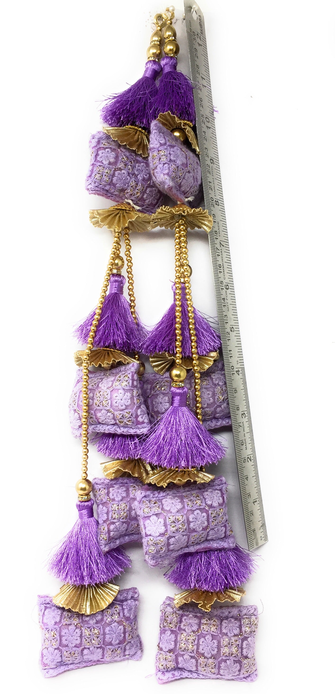 Pastel Lavender latkan for lehenga heavy