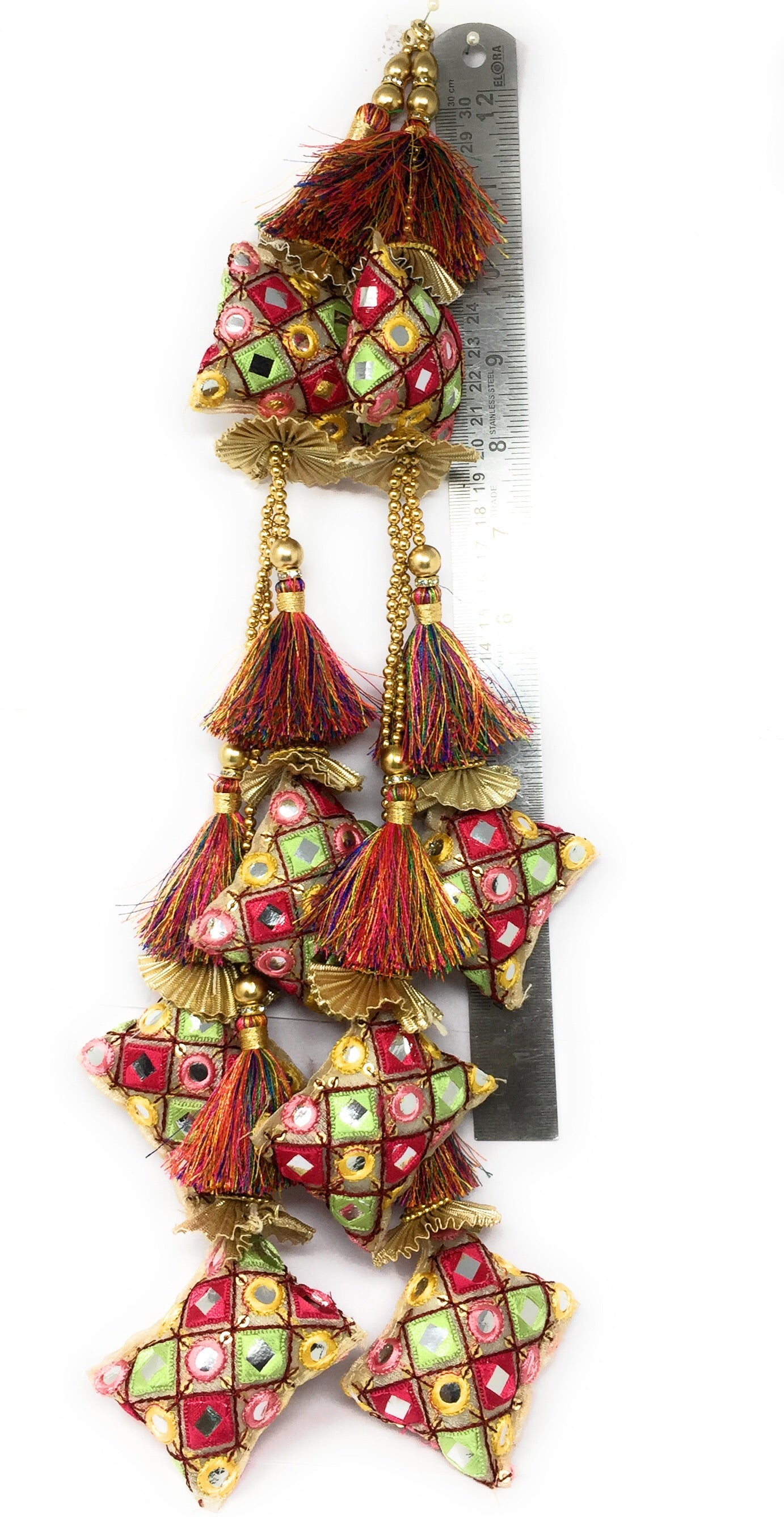 Multicolour latkan for lehenga heavy