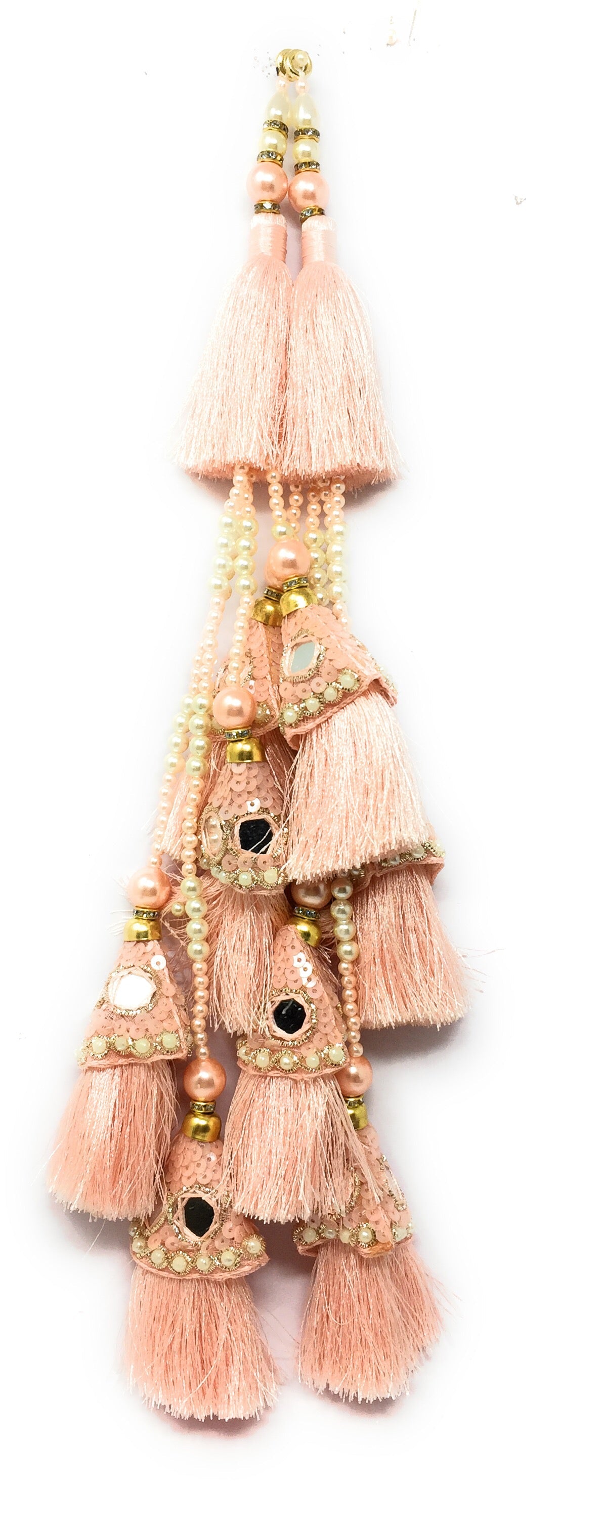 bridal heavy latkan peach