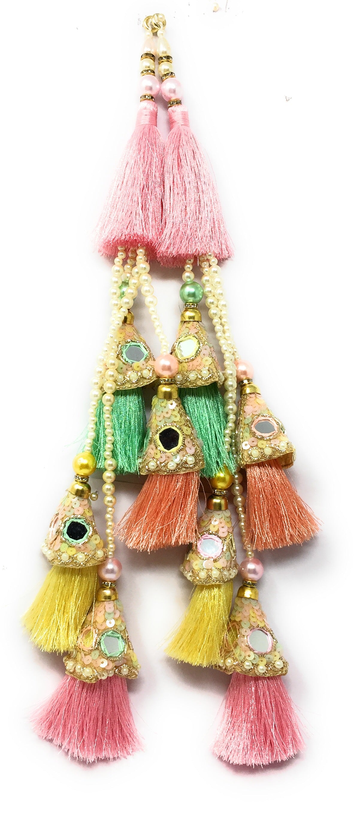 english multicolour latkan for lehenga