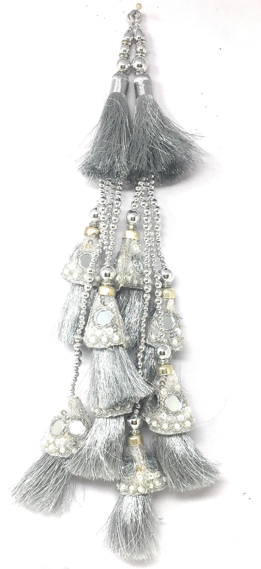 latkan designs for lehenga silver