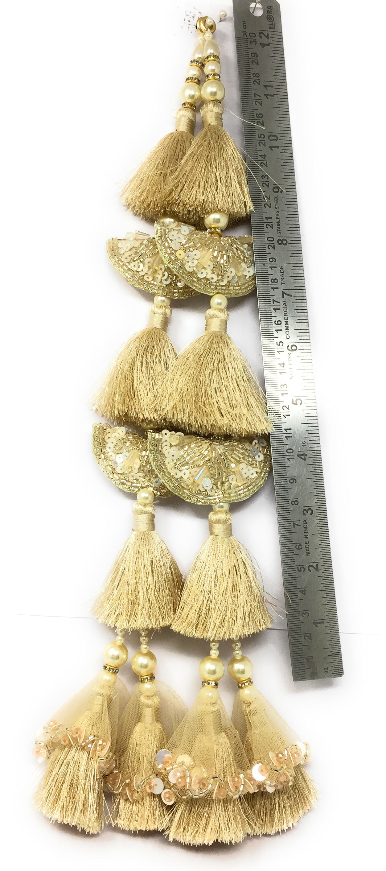 Water Gold latkan for lehenga heavy