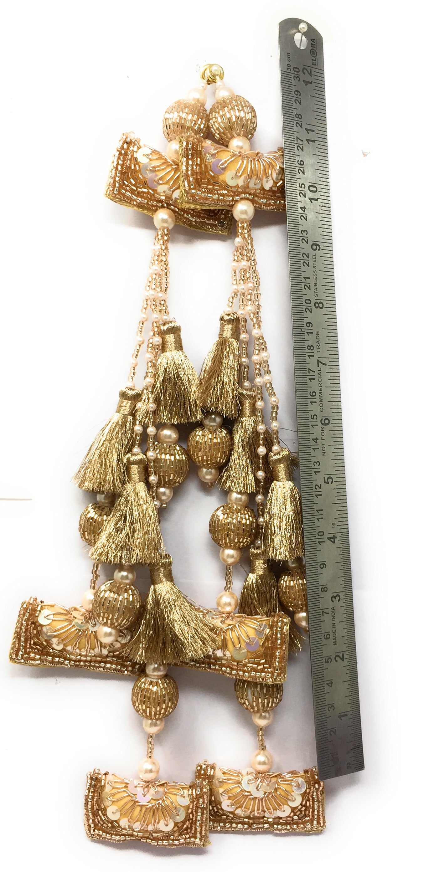 Rose Gold latkan for lehenga heavy