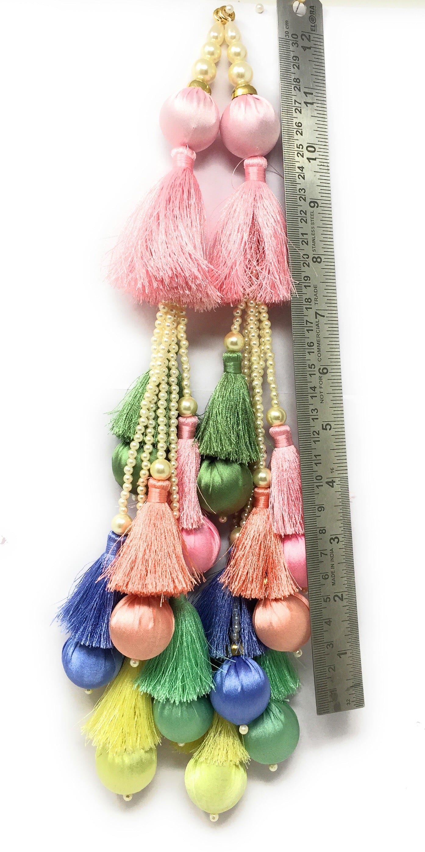 Multicolour latkan for lehenga heavy
