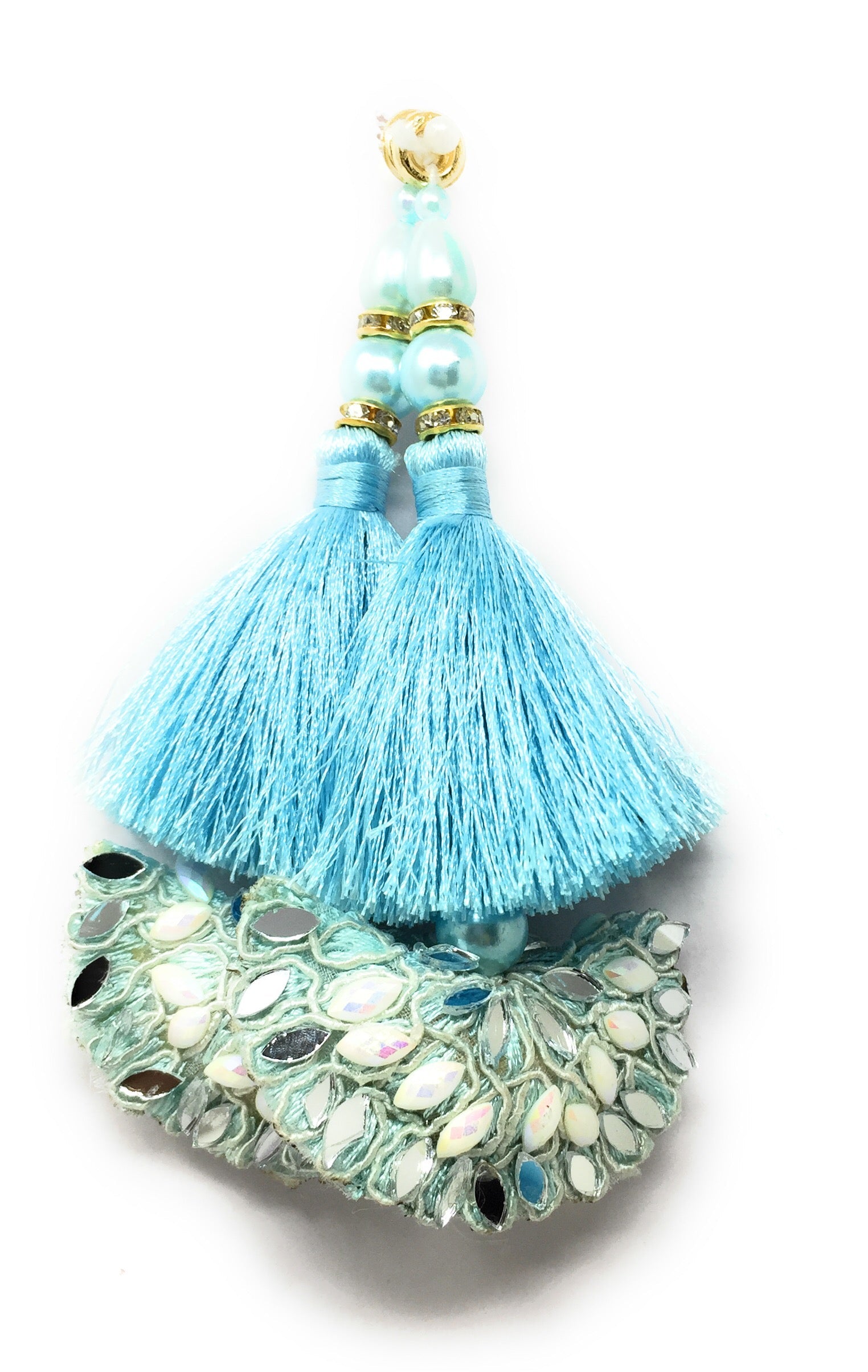 blue latkan for blouse