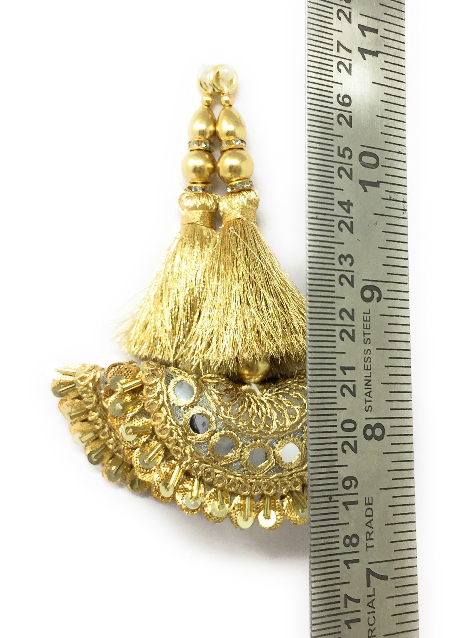 Gold blouse latkan heavy