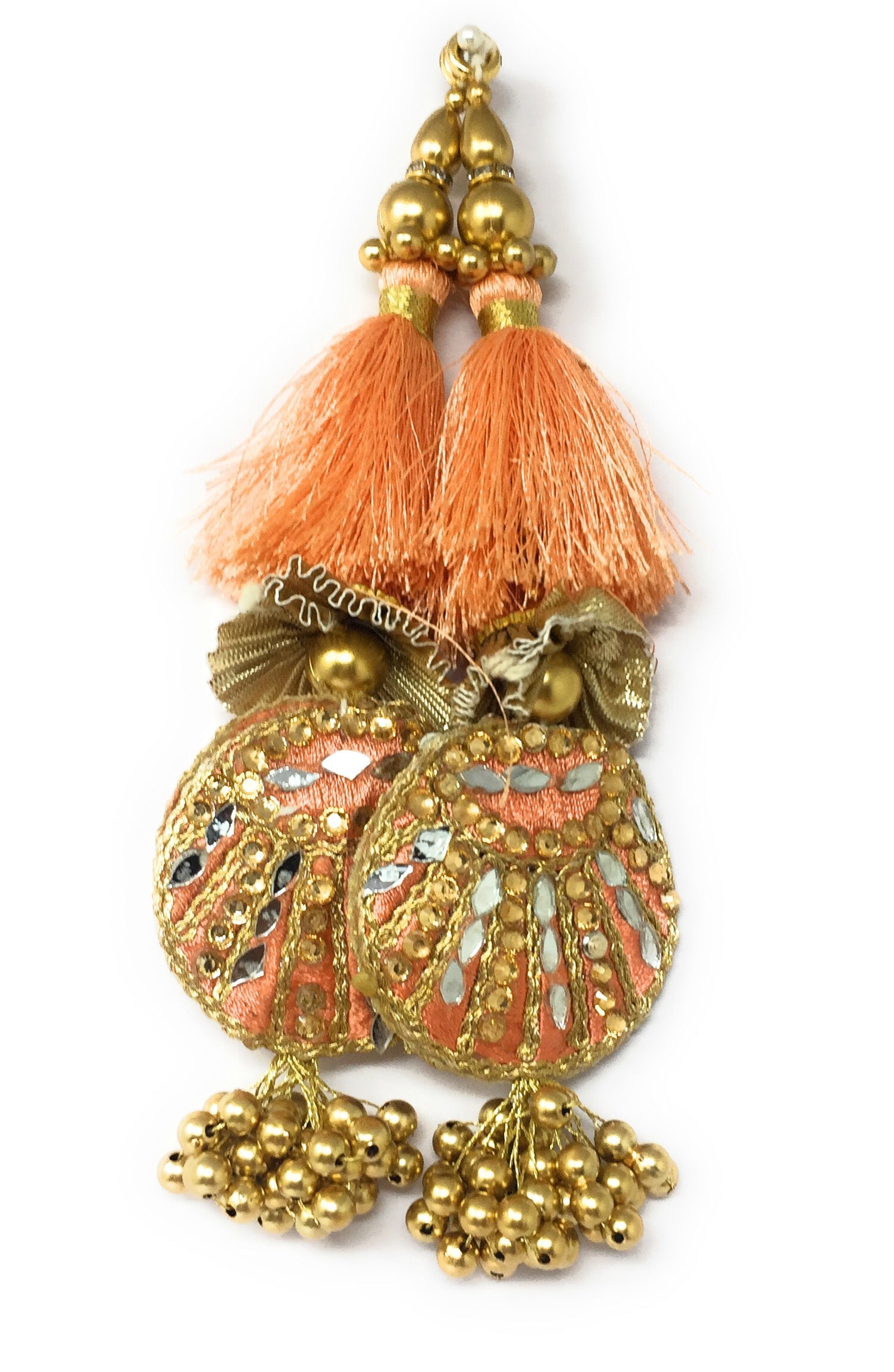 lehenga latkan peach
