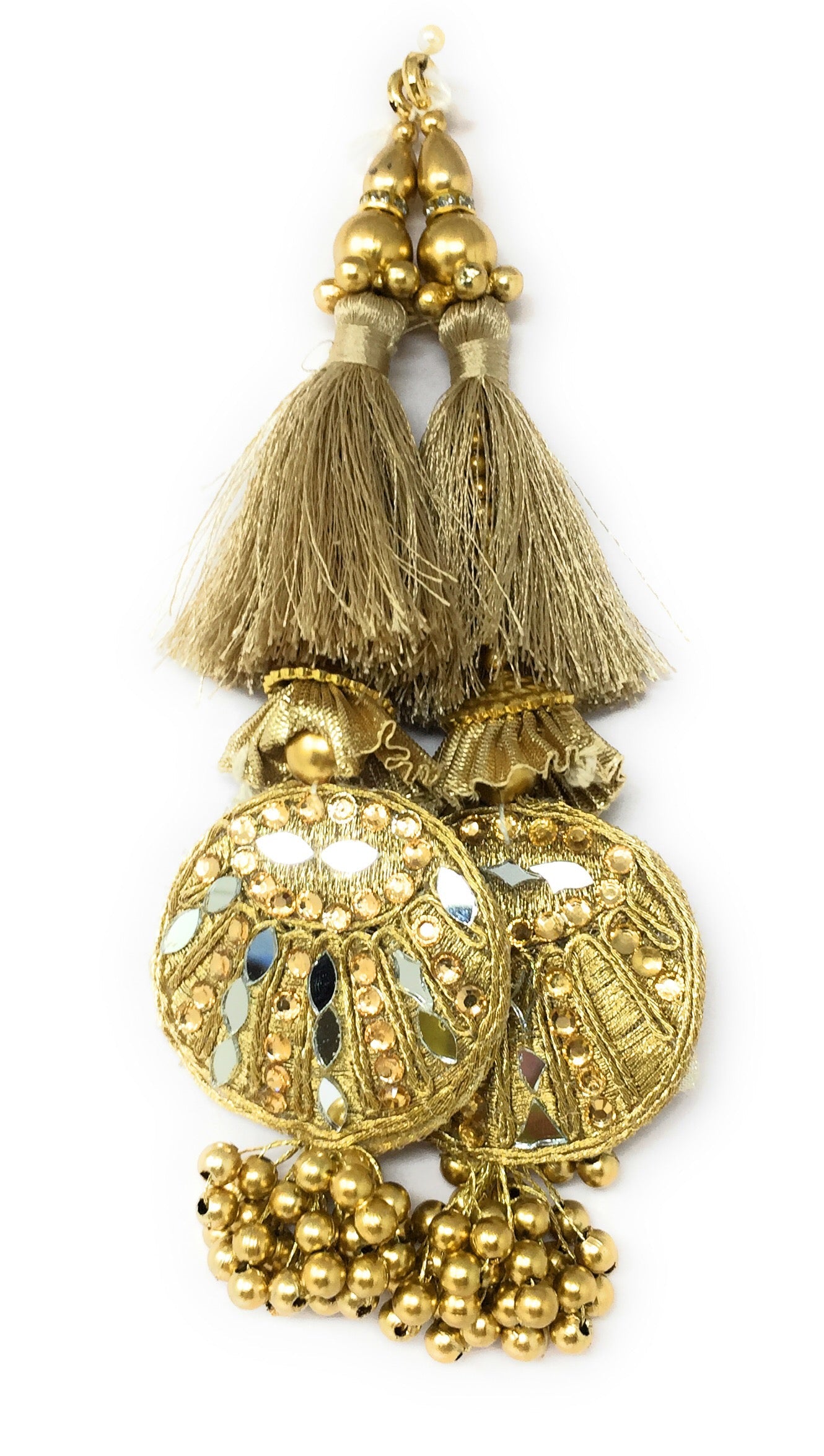 bridal latkan for lehenga gold