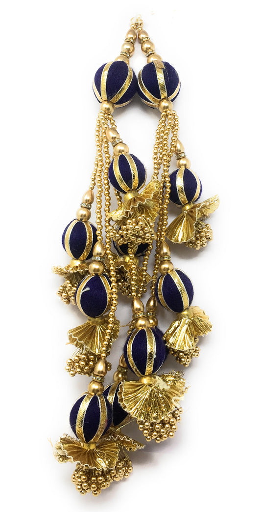 Heavy Lehenga Latkan Navy Blue - Set of 2