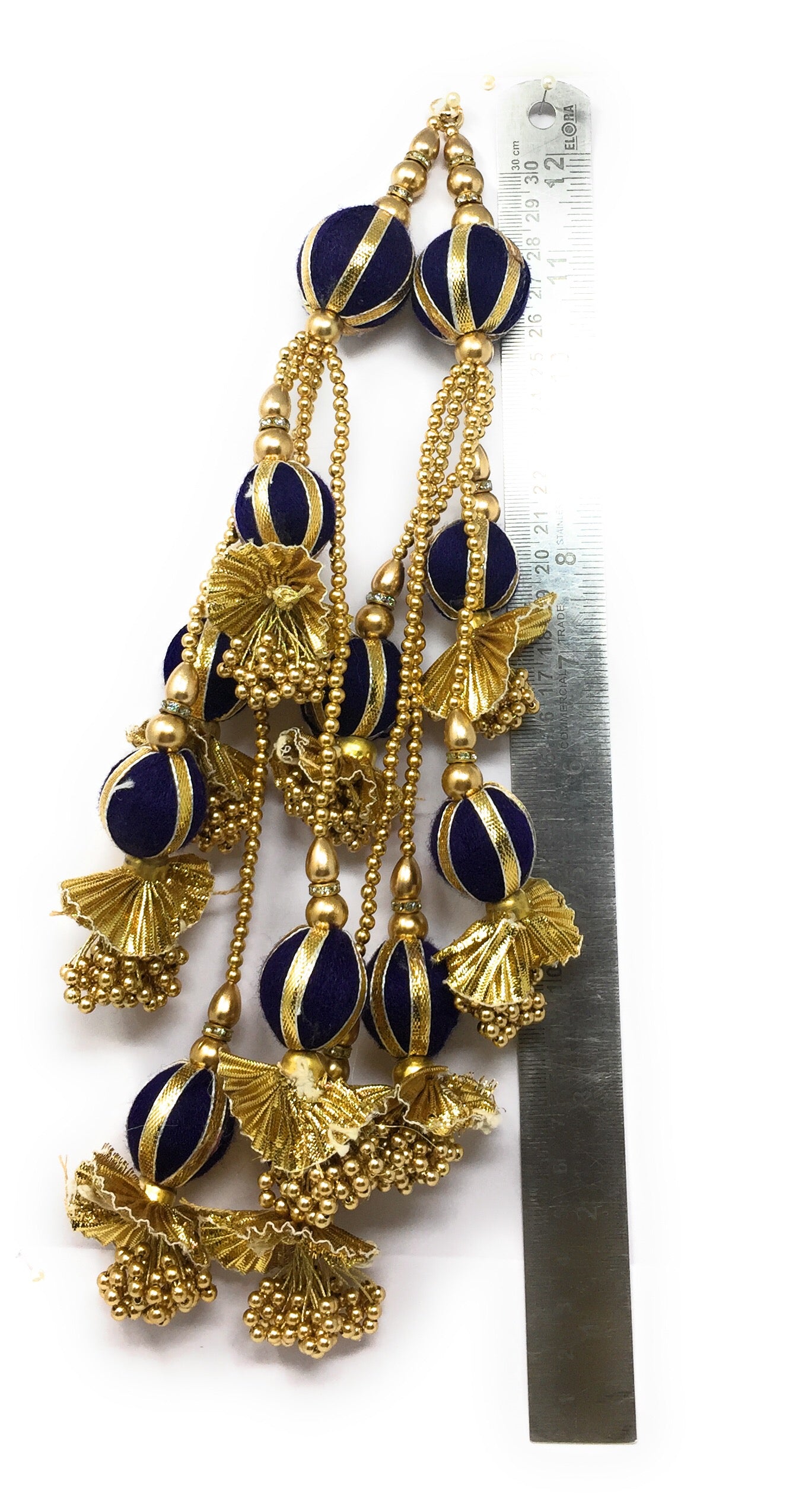 Heavy Lehenga Latkan Navy Blue - Set of 2