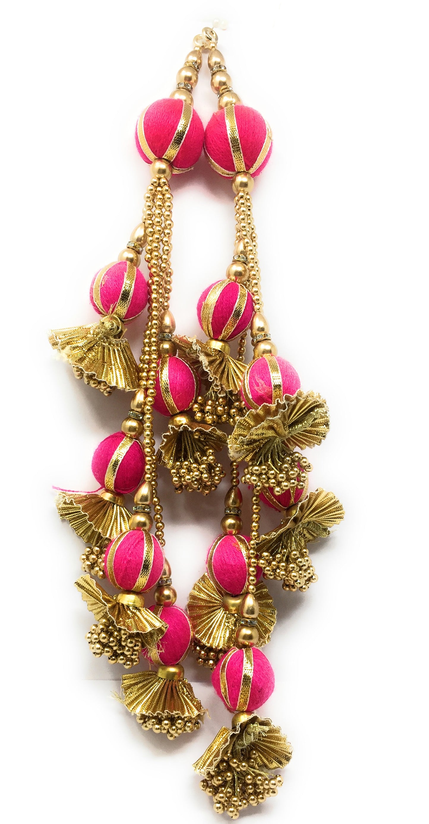 Heavy Lehenga Latkan Rani Pink - Set of 2