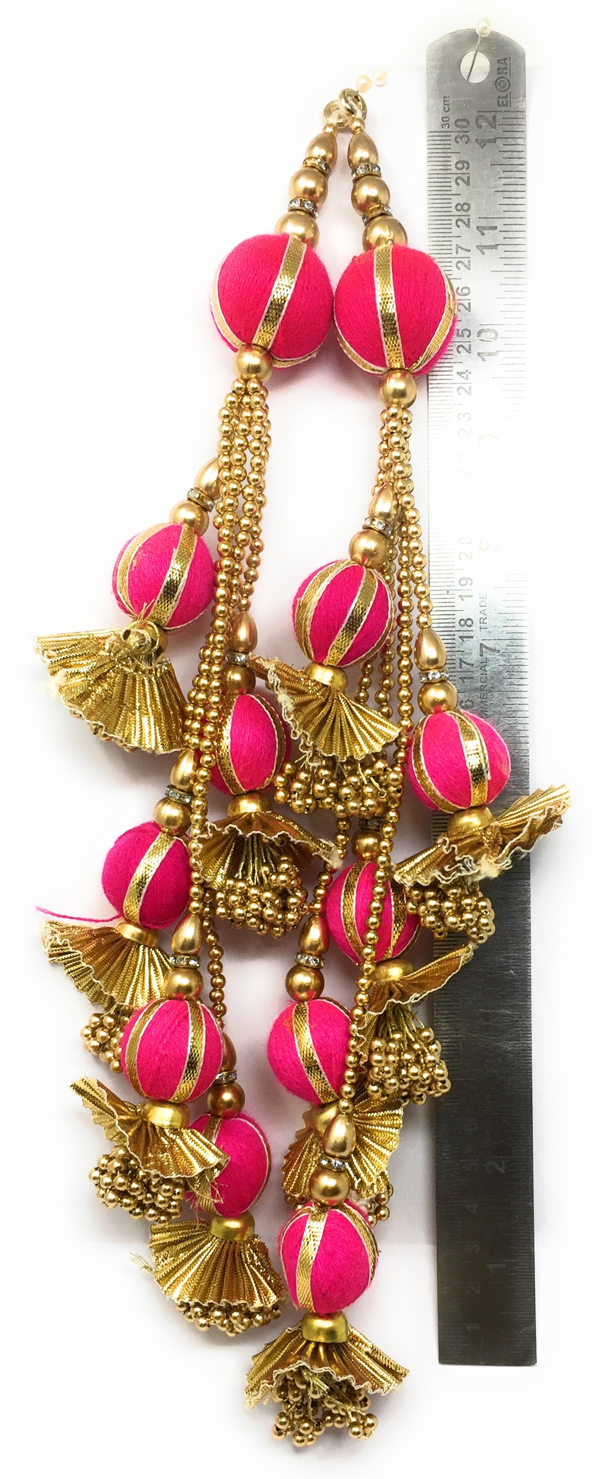 Heavy Lehenga Latkan Rani Pink - Set of 2