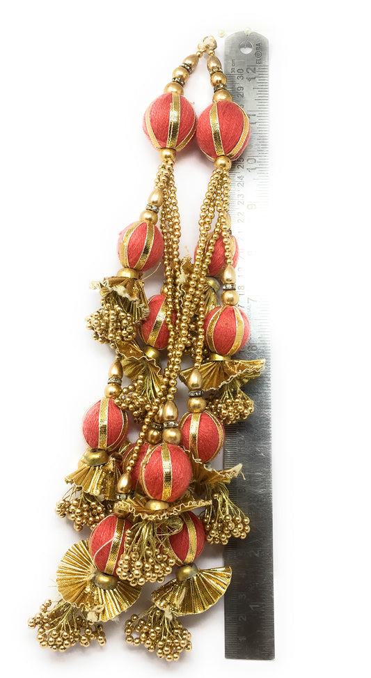 Pink Latkan For Lehenga - Set of 2