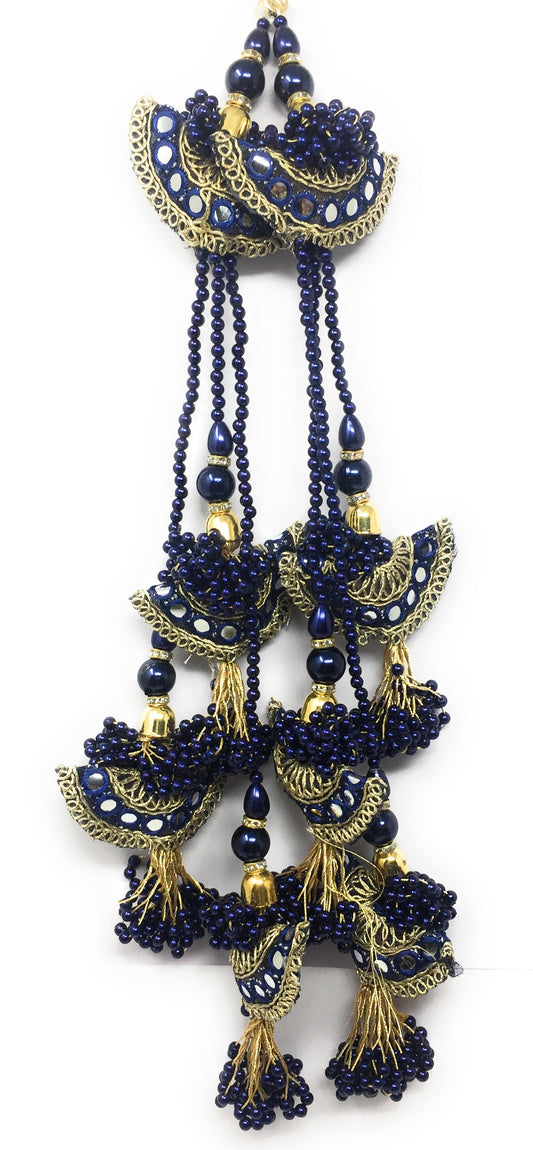 Lehenga Latkan Designs Navy Blue - Set of 2