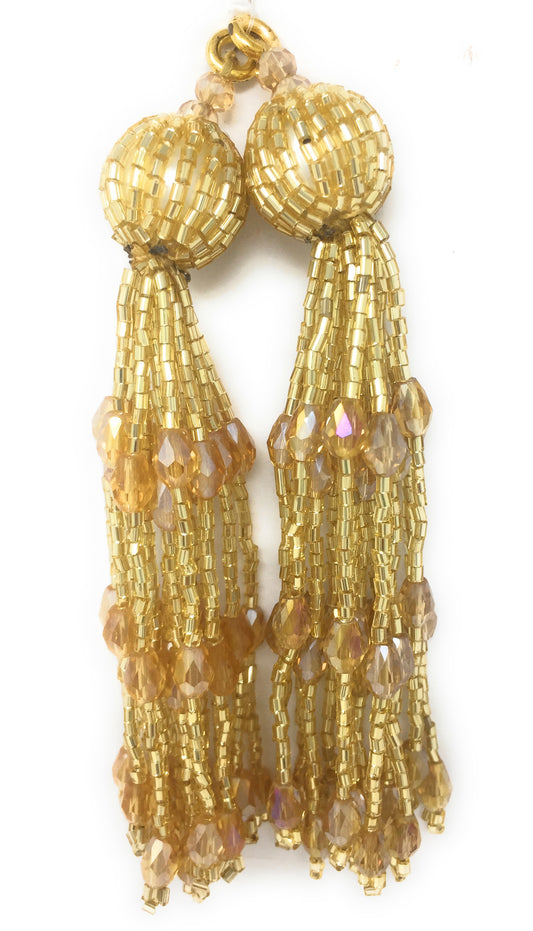 handmade tassels for blouse Gold