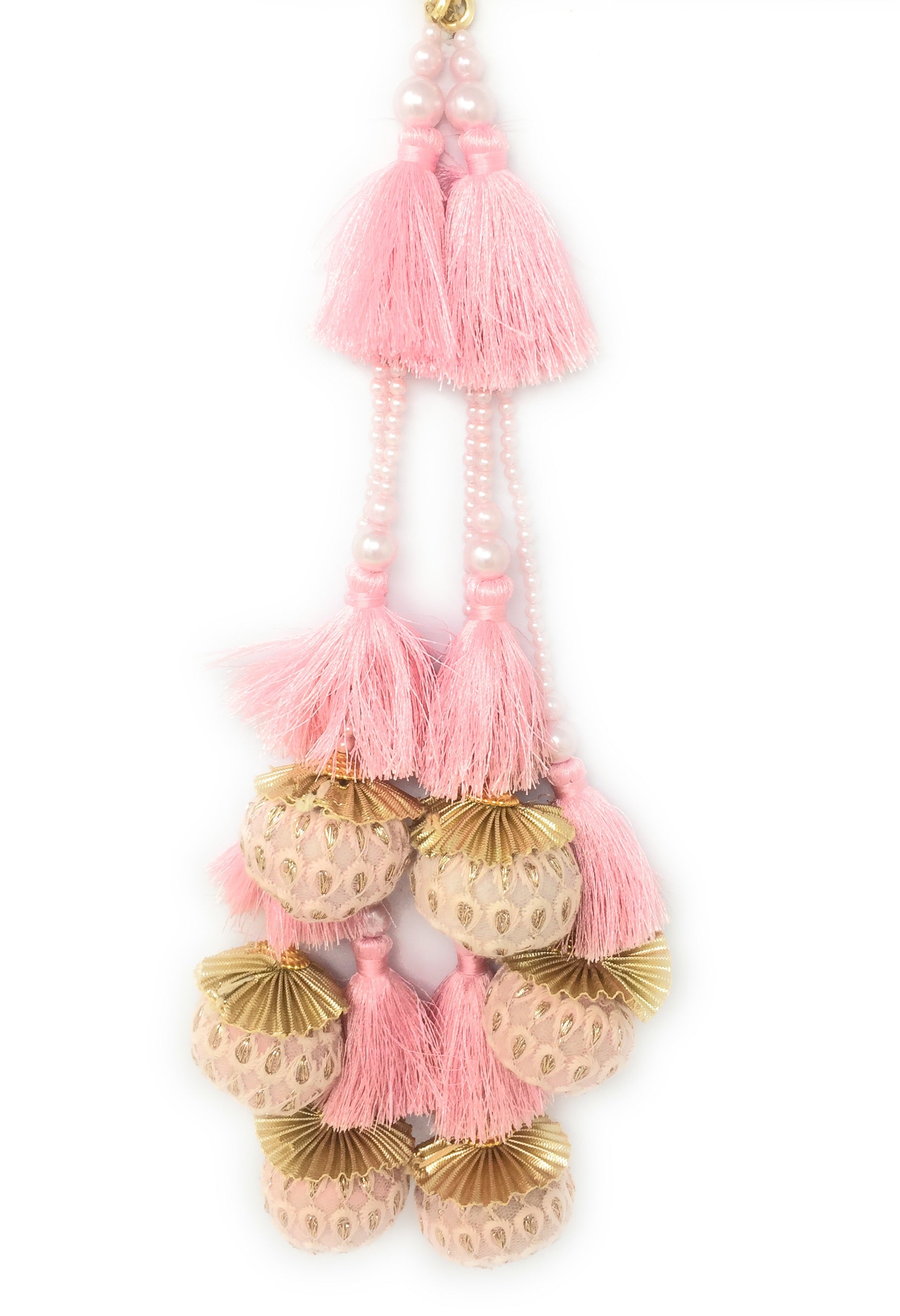stylish latkan for blouse Baby Pink