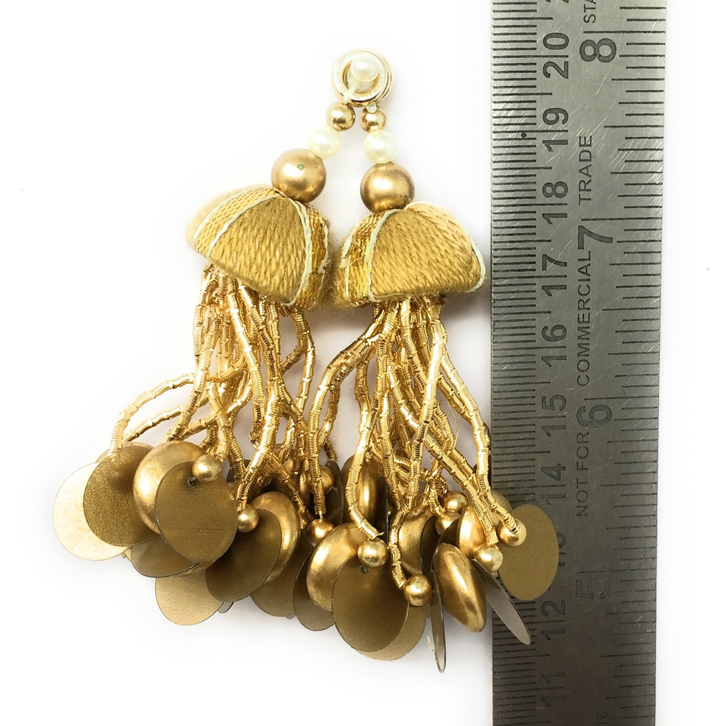 Blouse Latkan Tassel Gold - Set of 2
