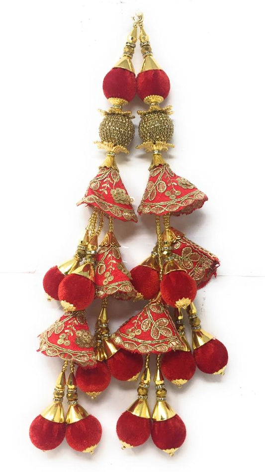 Red Latkan for lehenga  - Set of 2