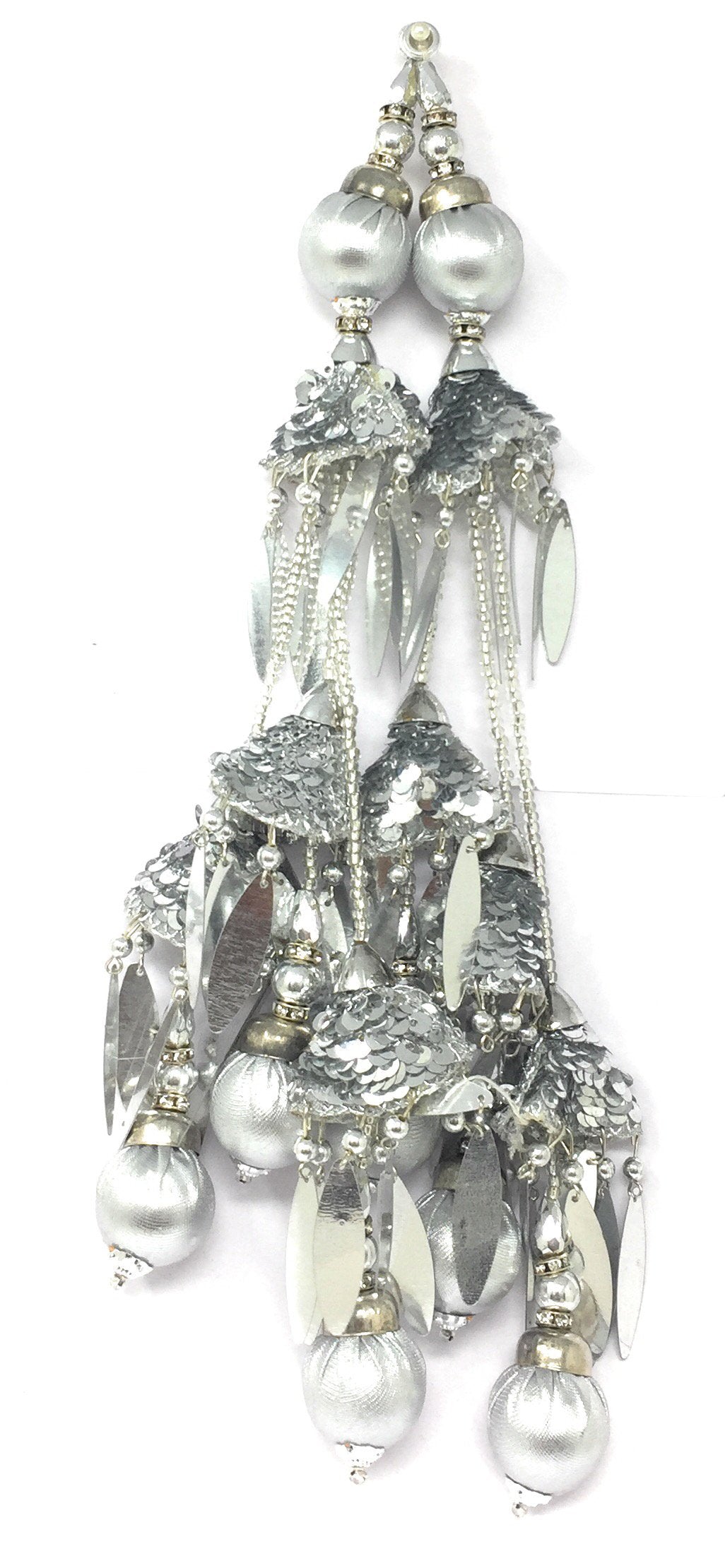 silver latkan for lehenga