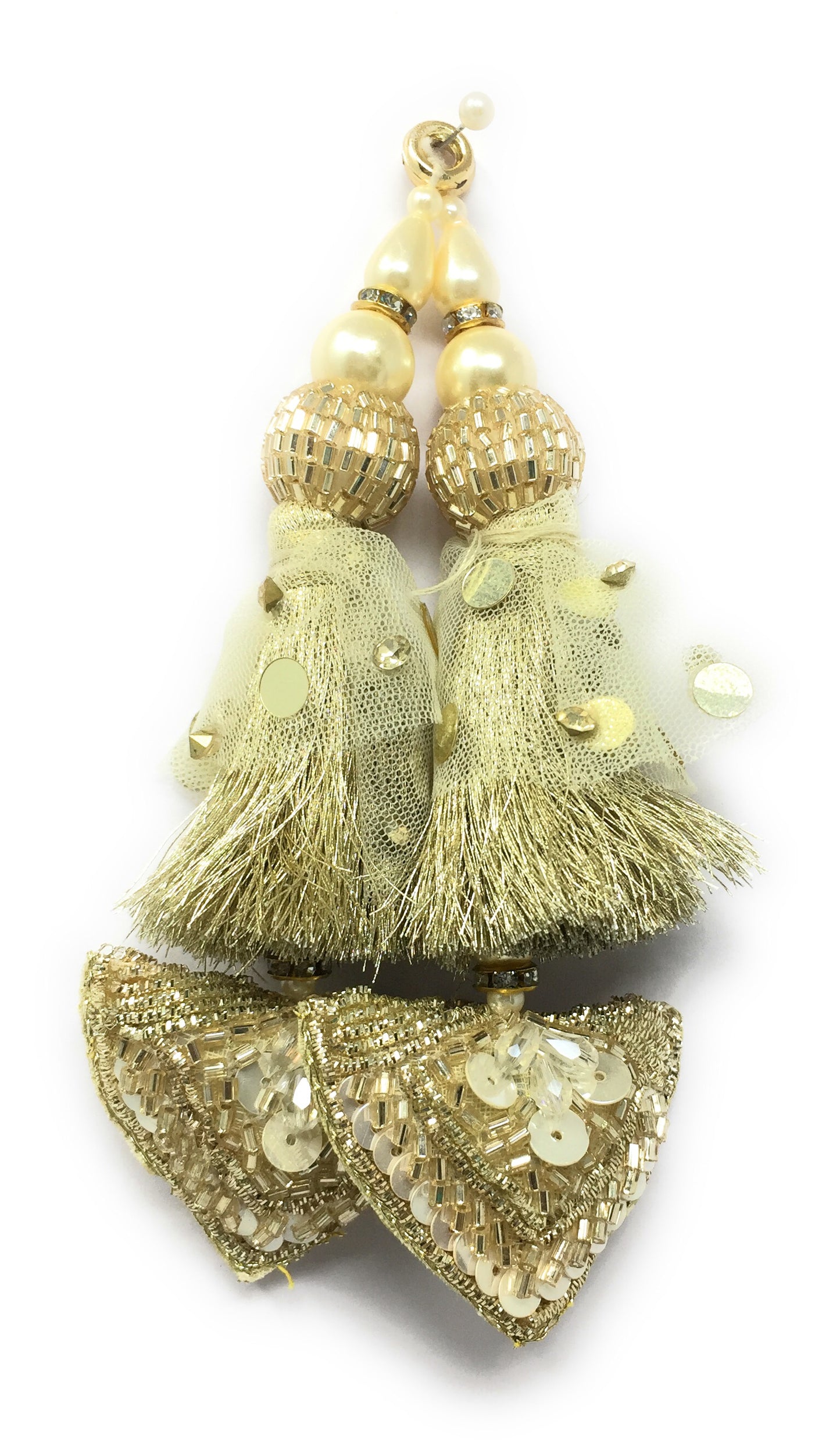Handmade Latkan For Blouse Water Gold - Set of 2
