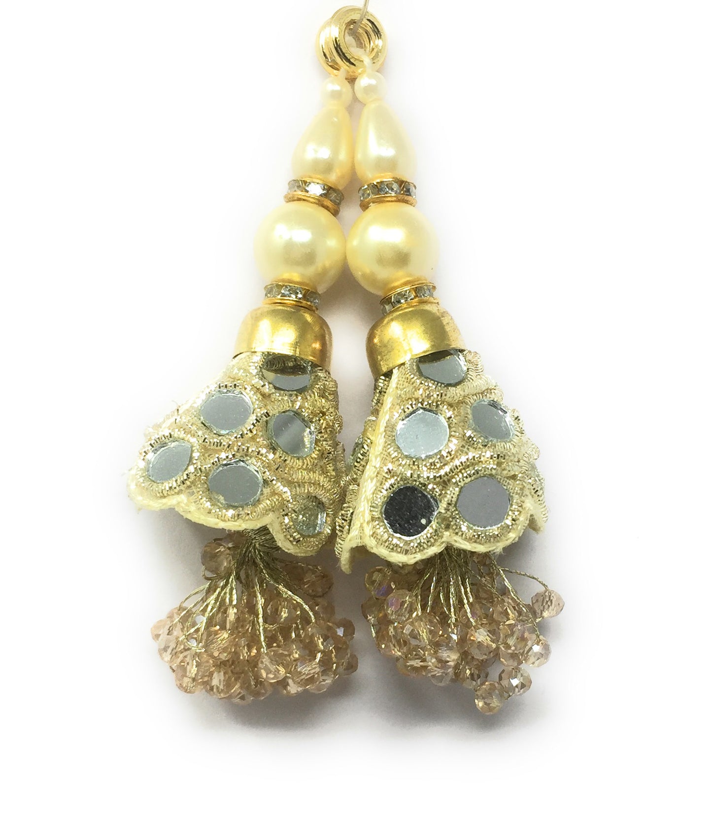 Tassel Latkan For Blouse Water Gold - Set of 2
