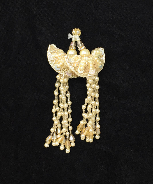 Tassel Latkan For Lehenga Water Gold - Set of 2