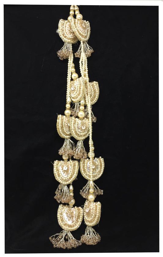 Latkan For Lehenga Water Gold - Set of 2