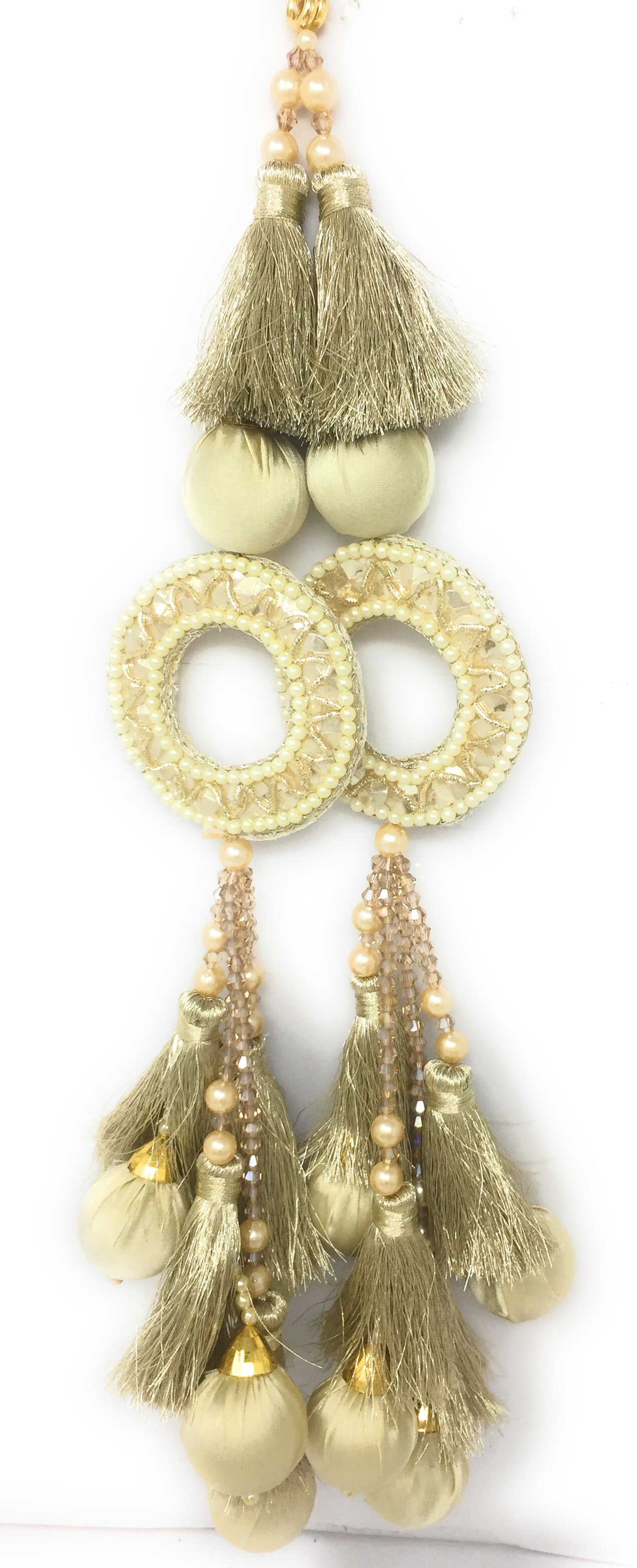 lehenga k latkan Water Gold Crystal