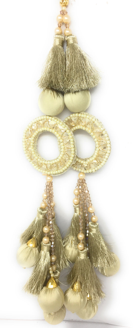 lehenga k latkan Water Gold Crystal