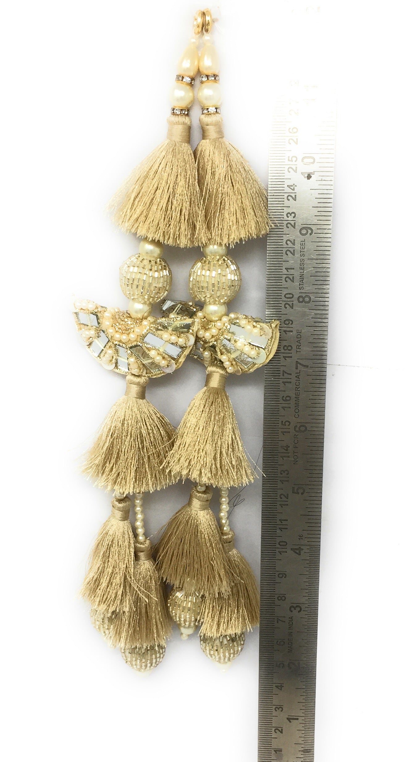 Water Gold lehenga latkan - Set of 2