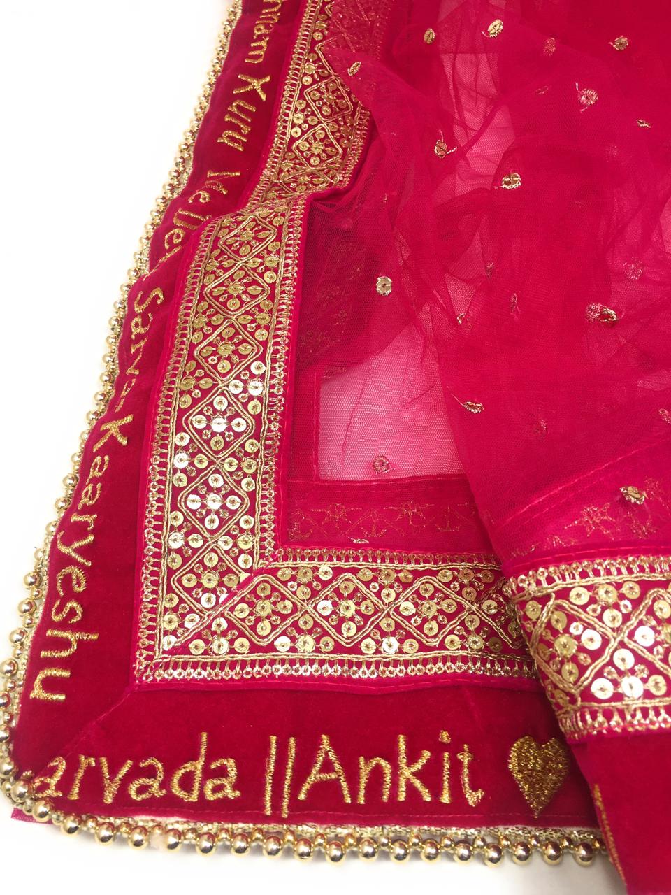 customised bridal dupatta online