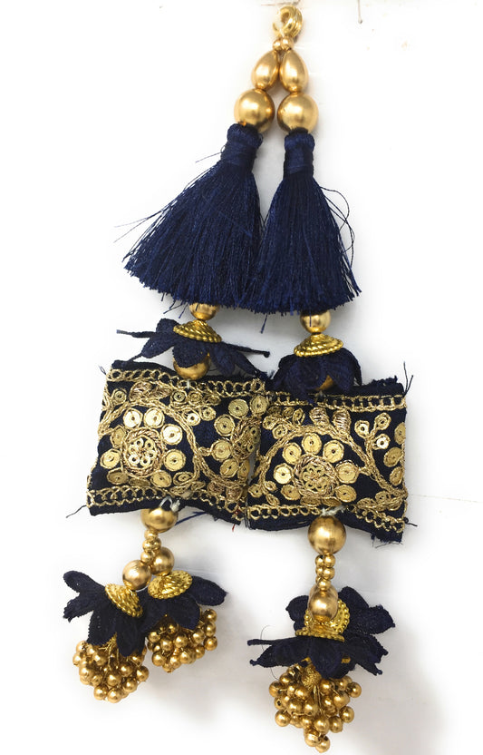 beautiful blouse latkan Navy Blue
