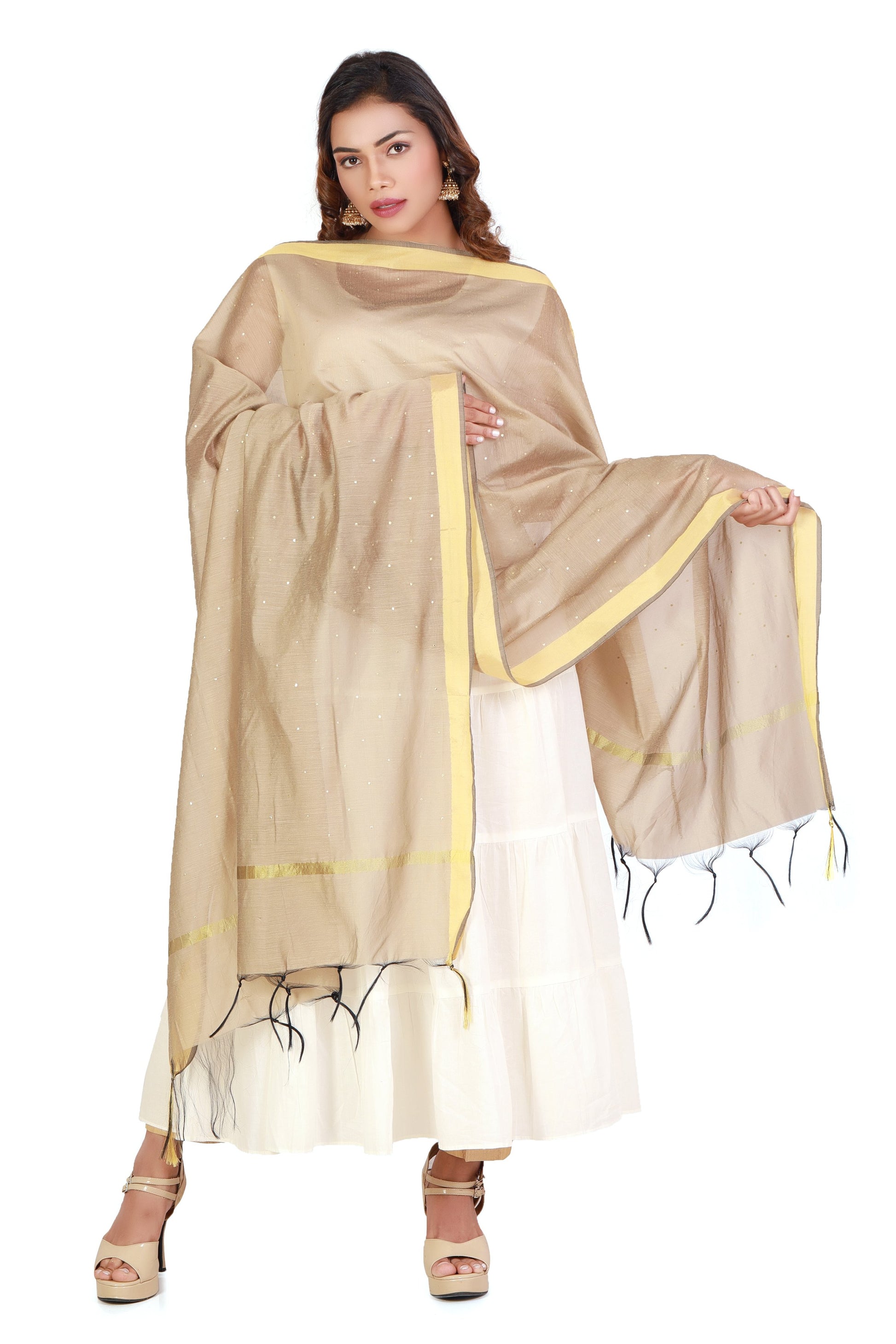 floral print dupatta