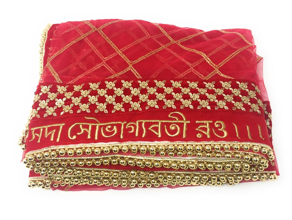 bengali bridal dupatta online