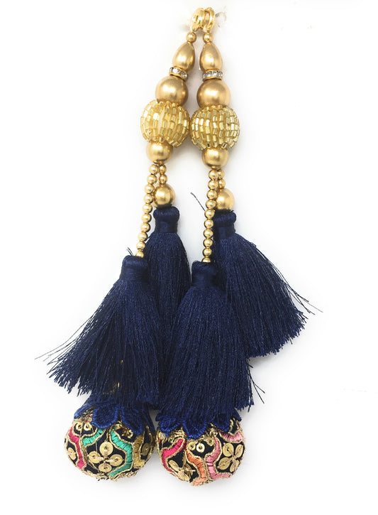 blouse ke liye latkan Navy Blue
