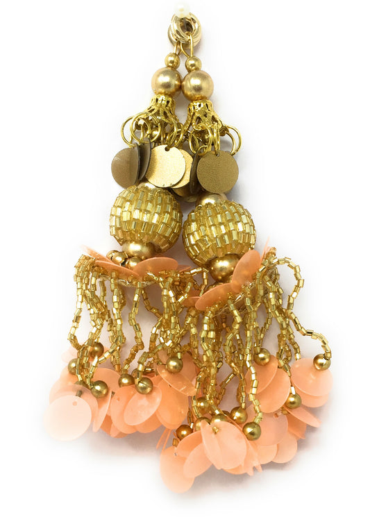 Gold Peach Latkan - Set of 2