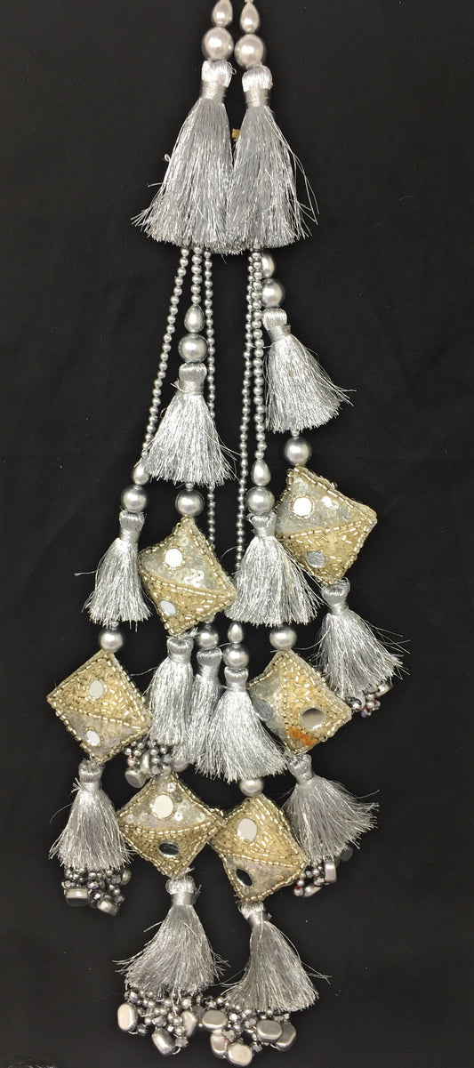 blouse tassels online Silver