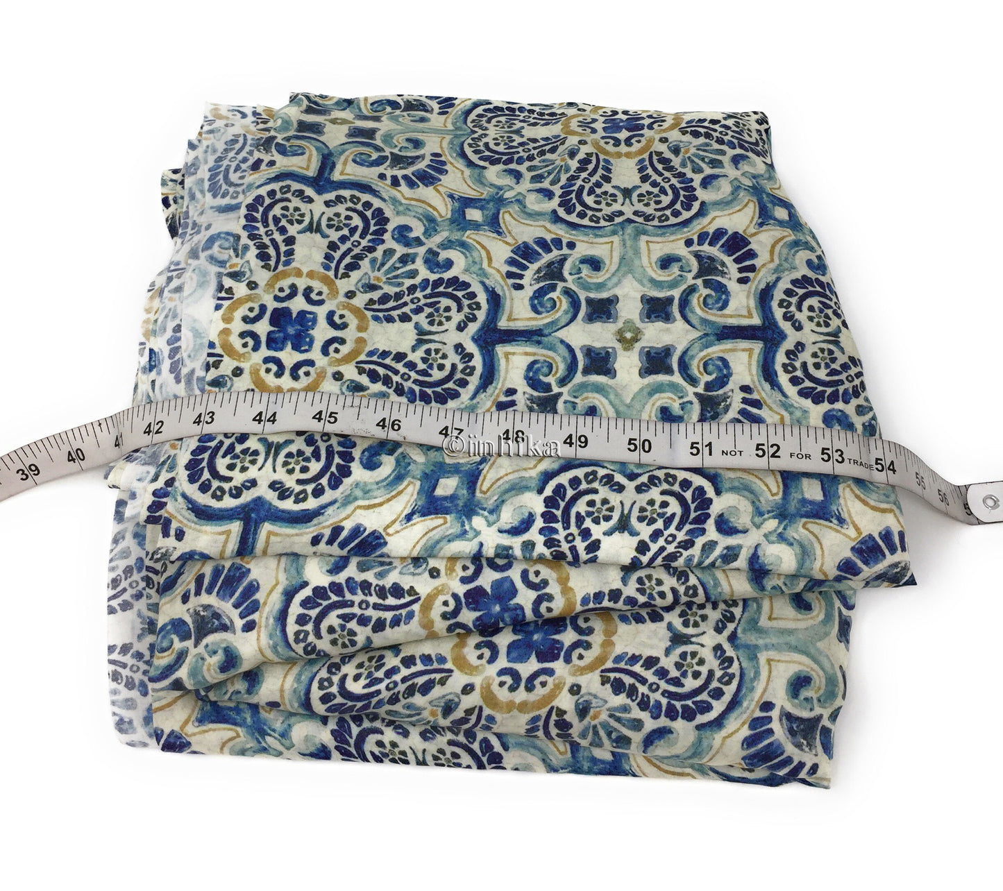 Blue Satin Silk fabric