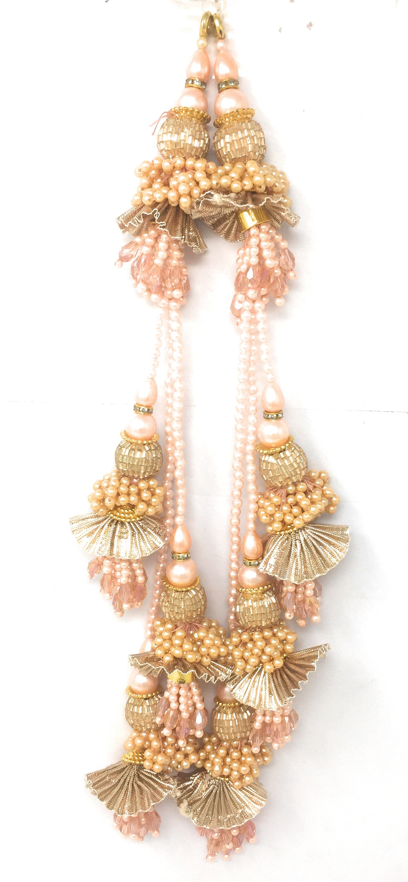 fabric latkan for lehenga Rose Gold