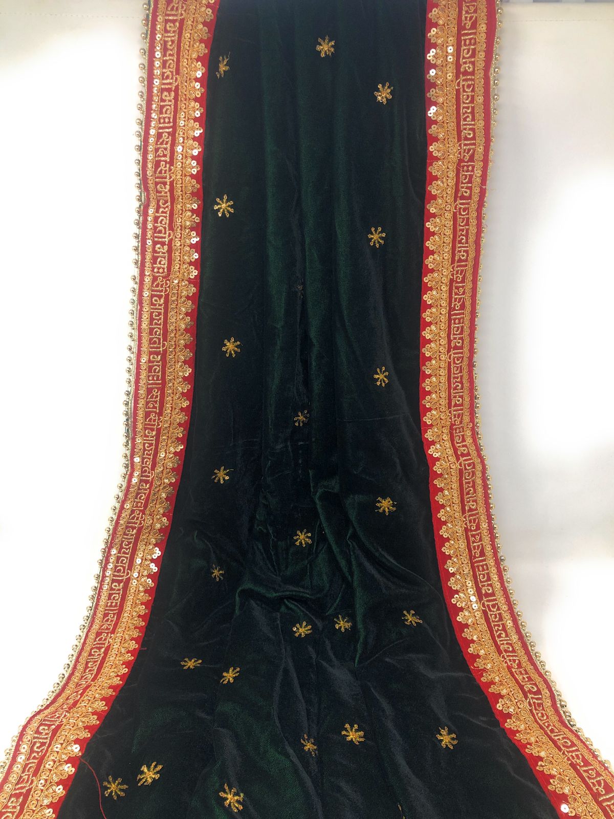 Bridal Lehenga with Velvet Dupatta – Mehar By Shrimati