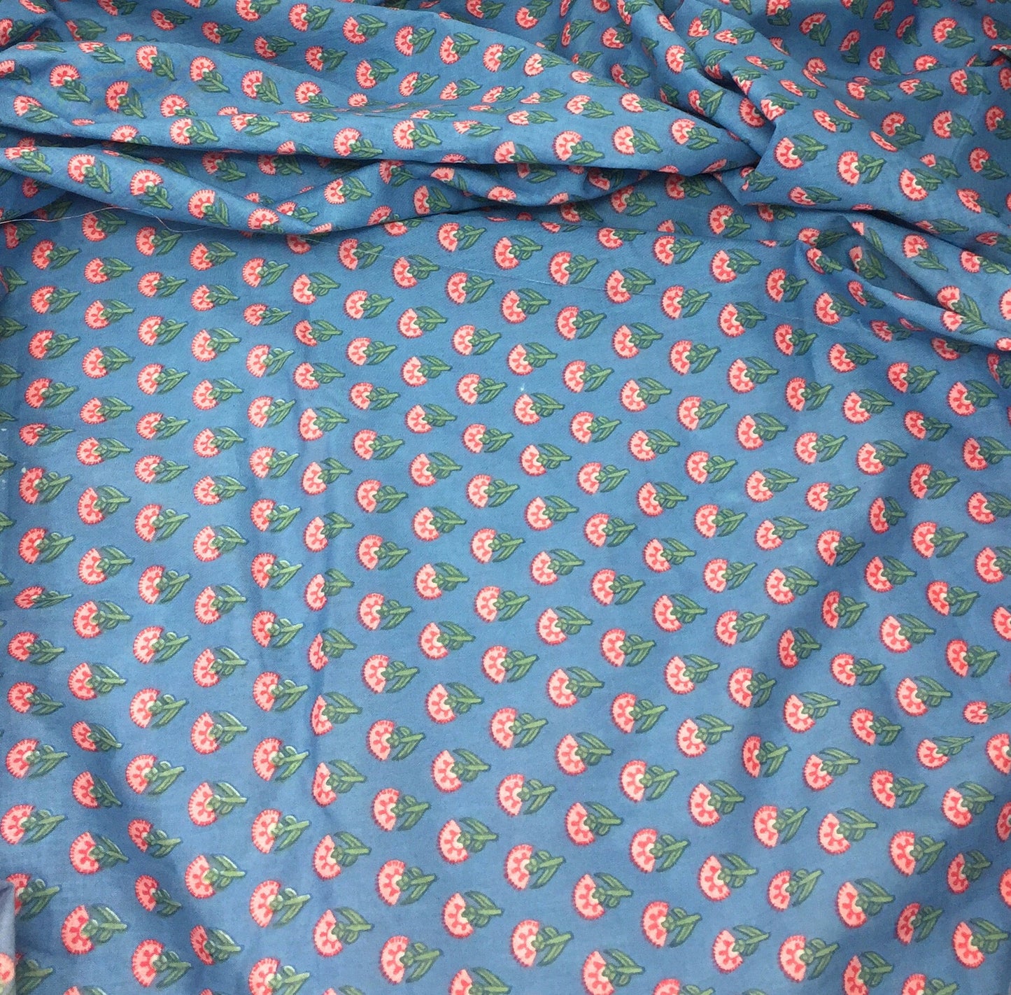 Cotton Printed Cloth Fabric in Blue