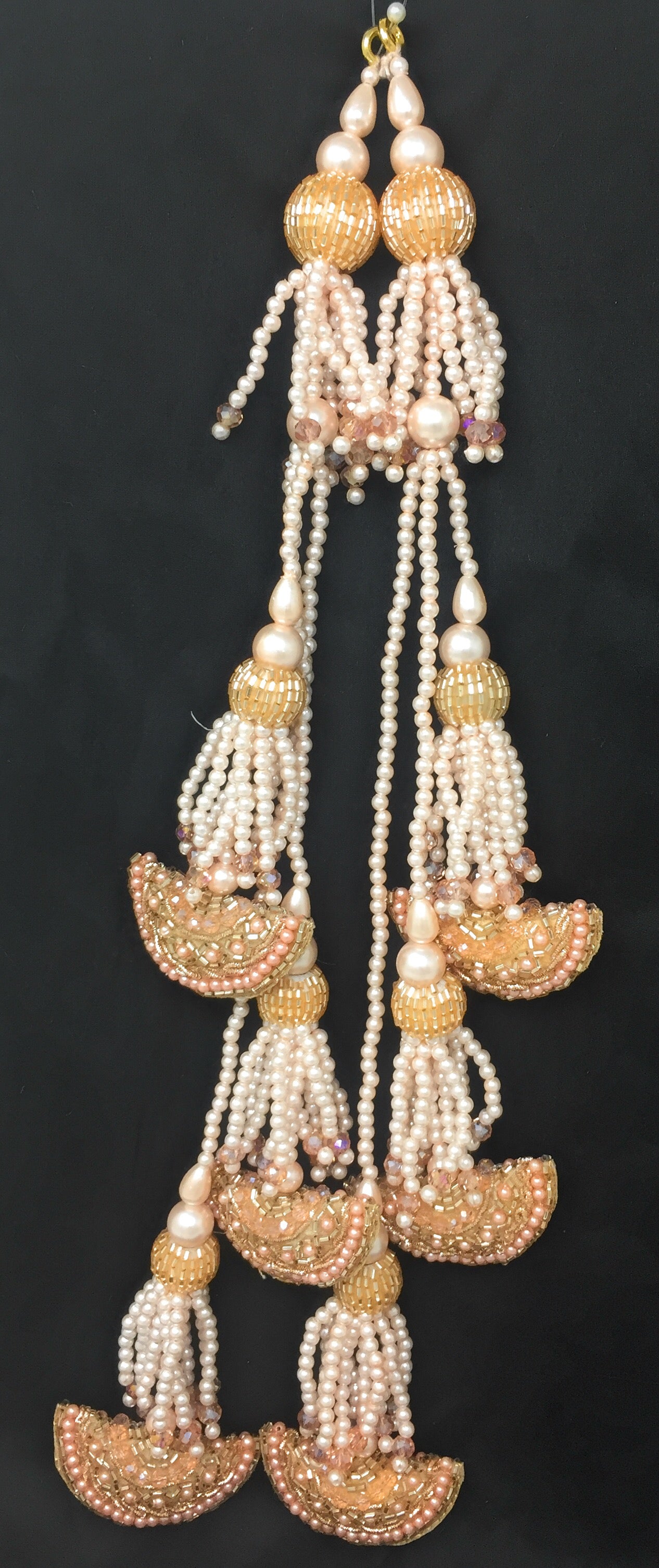lehenga choli latkan design Rose Gold