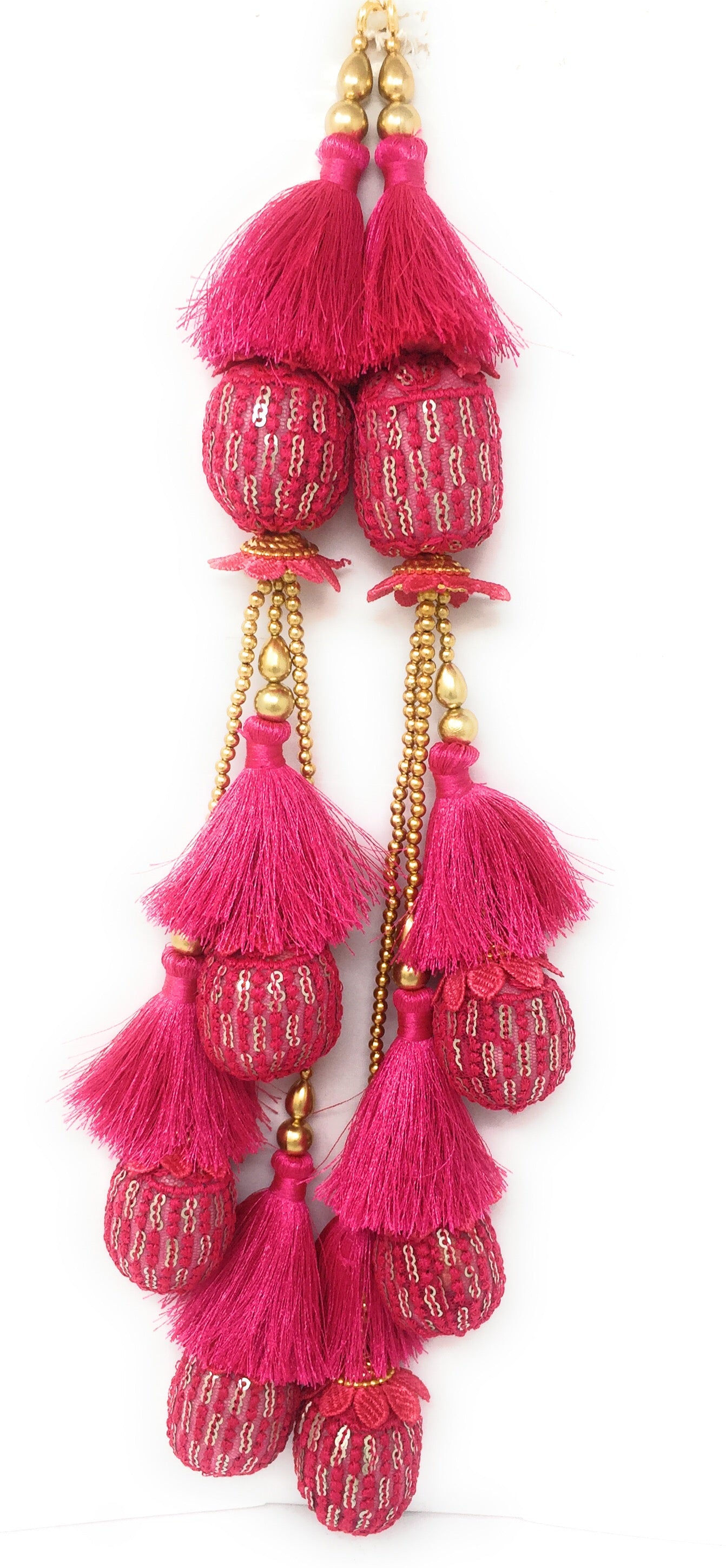 mirror latkan for lehenga Rani Pink