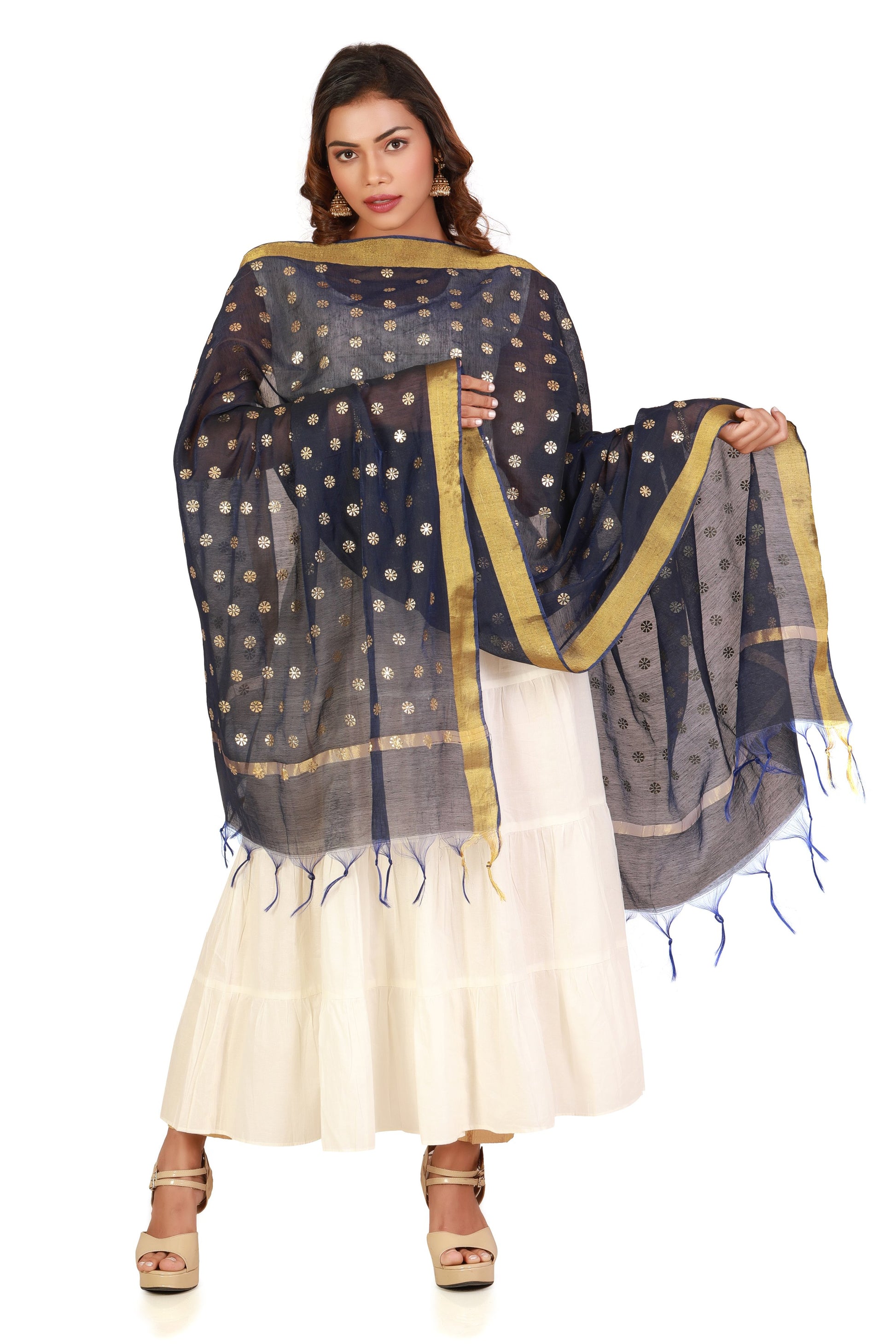 floral print dupatta