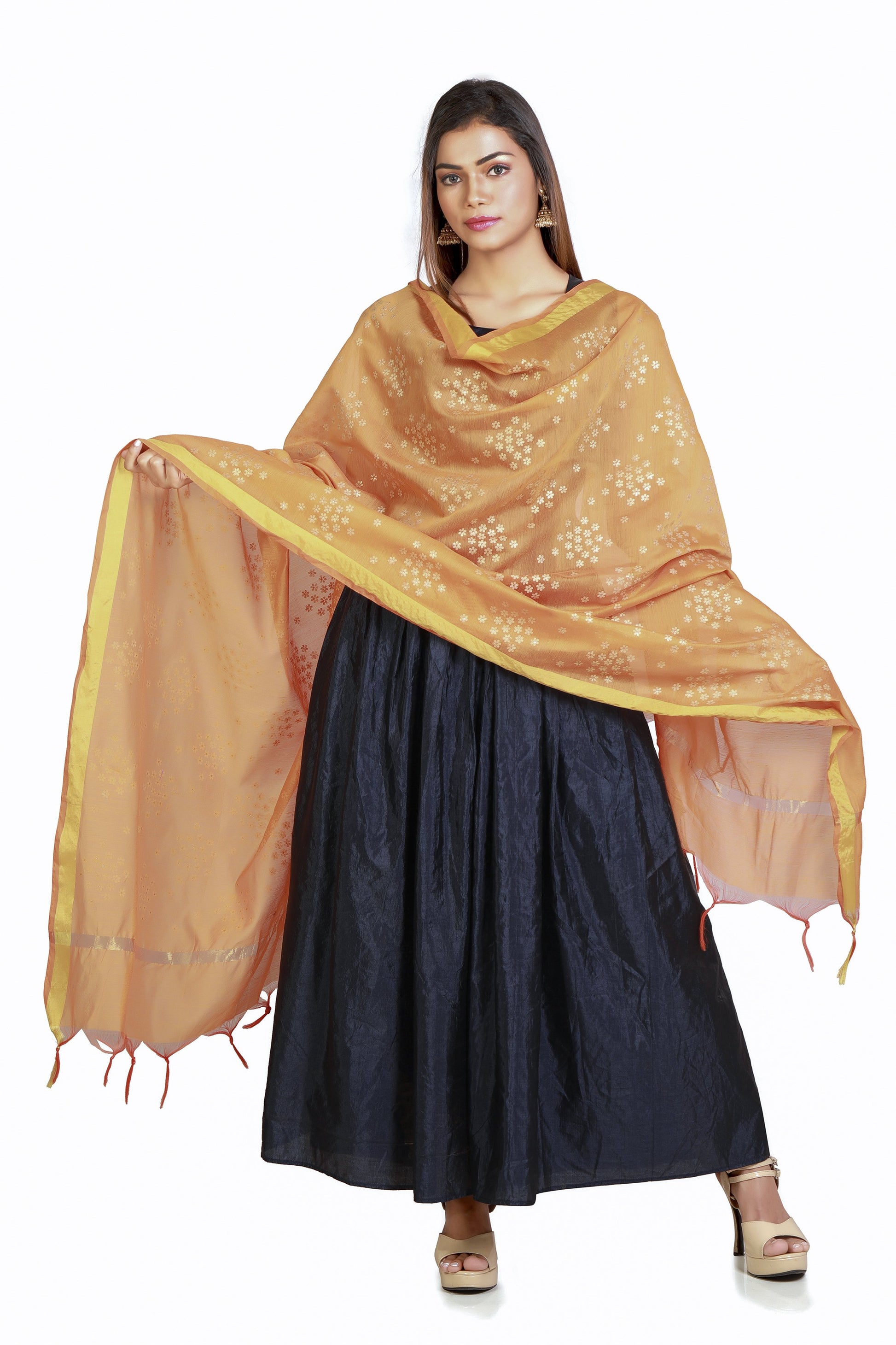 floral print dupatta