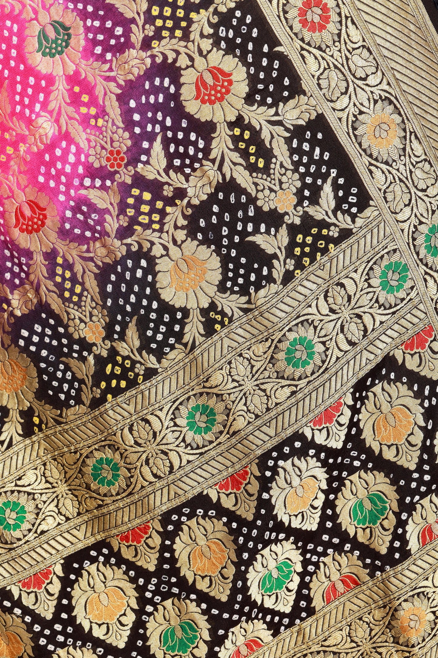 pure banarasi bandhani dupatta