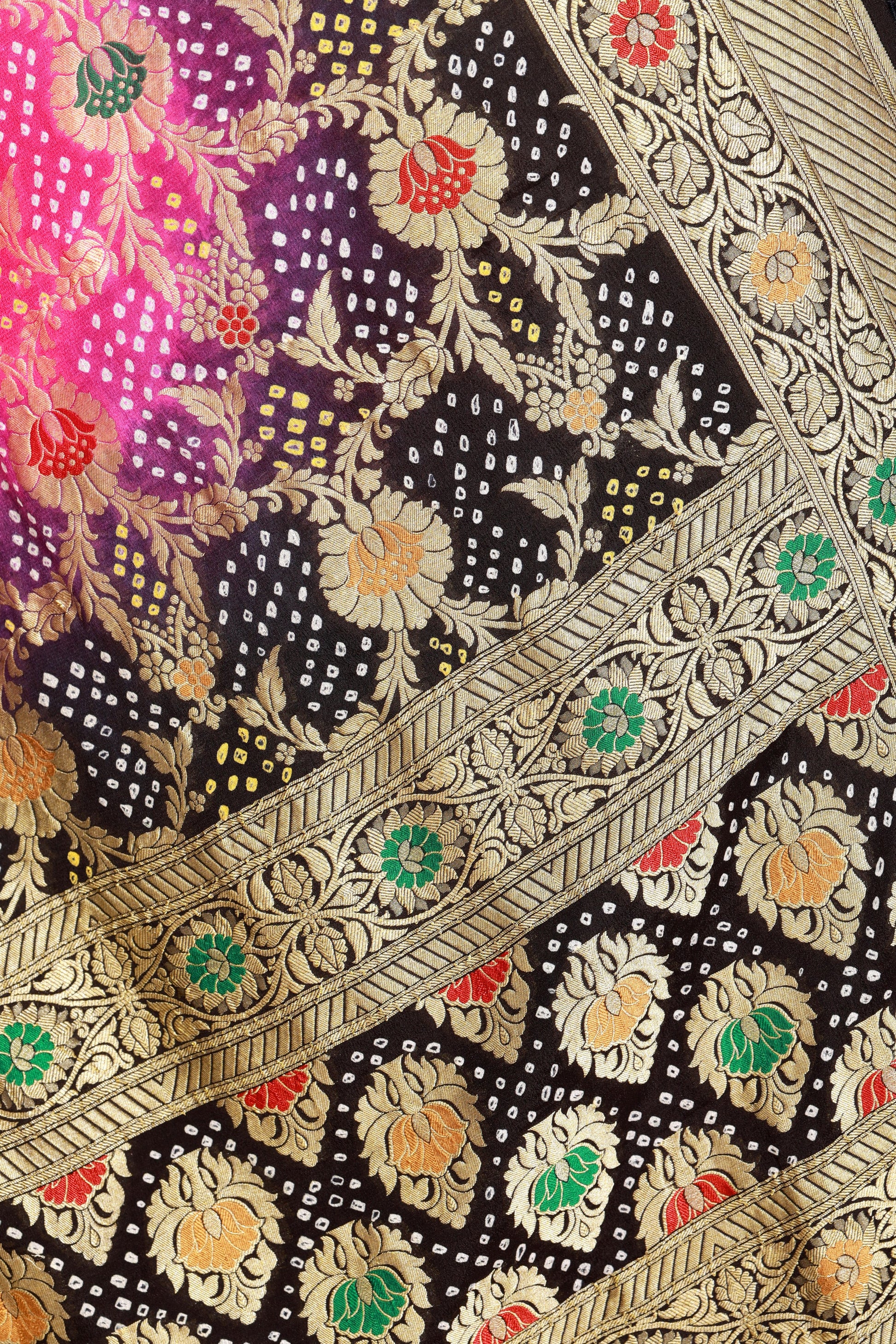 pure banarasi bandhani dupatta