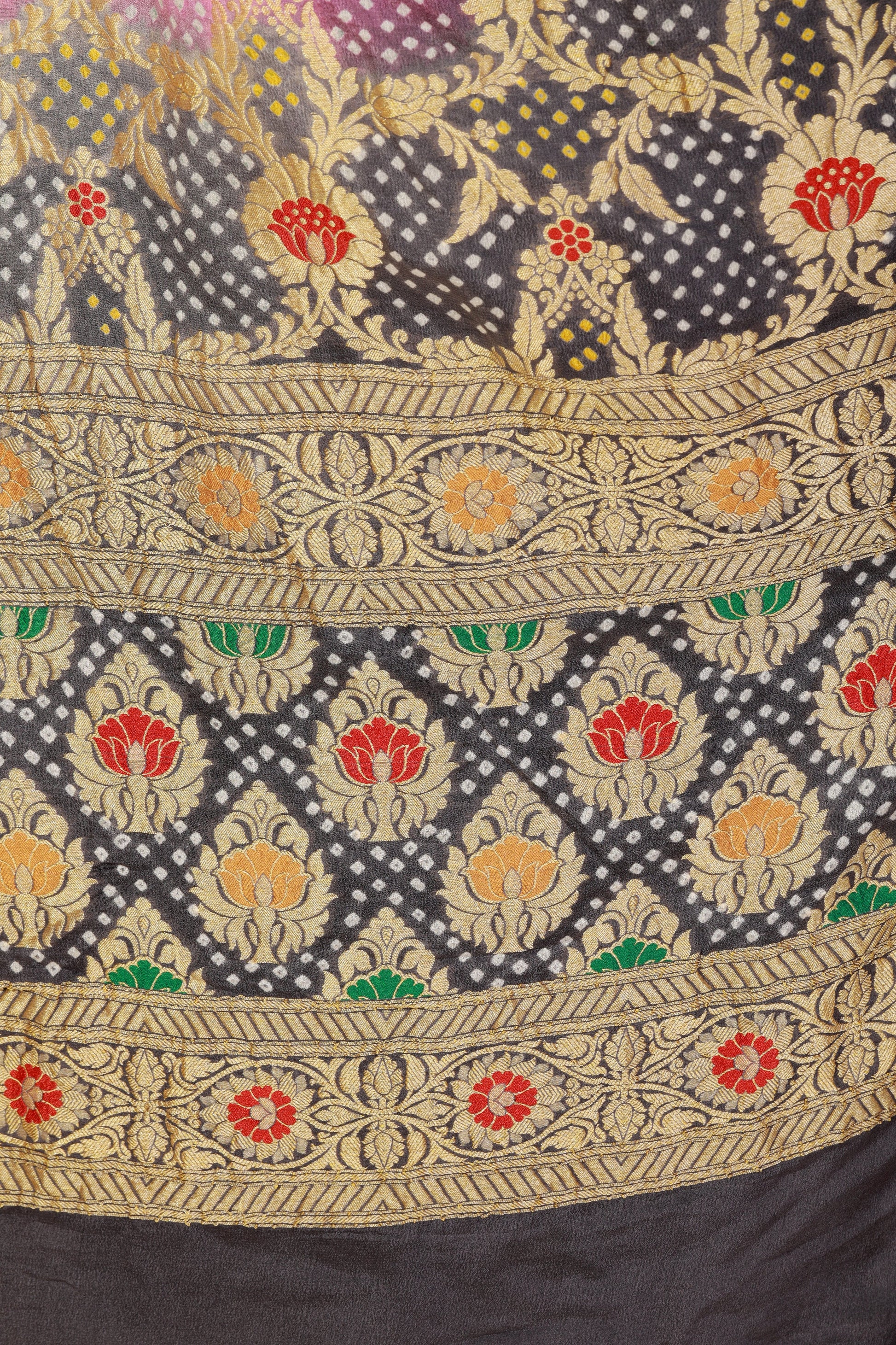 pure banarasi bandhani dupatta